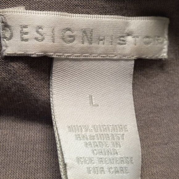 Design History Womens L Long Sleeve Ruffled Blouse  - Picture 4 of 5